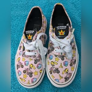 Van's Princess Peach Nintendo Mario Kart Game Over Kids Size 1.5